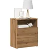 Image de vidaXL Table de chevet chÃªne artisanal 50x32x60 cm bois d'ingÃ©nierie