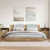 Image de vidaXL Tables de chevet 2 pcs chÃªne artisanal bois d'ingÃ©nierie