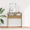 Image de vidaXL Table console chÃªne artisanal 78x30x80 cm bois d'ingÃ©nierie