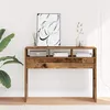 Image de vidaXL Table console vieux bois 105x30x80 cm bois d'ingÃ©nierie
