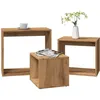 Image de vidaXL Tables gigognes 3 pcs chÃªne artisanal bois d'ingÃ©nierie