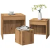 Image de vidaXL Tables gigognes 3 pcs chÃªne artisanal bois d'ingÃ©nierie