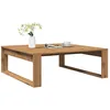 Image de vidaXL Table basse chÃªne artisanal 100x100x35 cm bois d'ingÃ©nierie