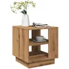Image de vidaXL Table basse chÃªne artisanal 40x40x43 cm bois d'ingÃ©nierie