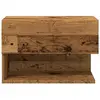 Image de Tables de chevet VidaXL  Table de chevet  Murale Bois d'ingénierie Marron P31600794