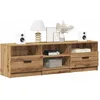 Image de vidaXL Meuble TV chÃªne artisanal 150x33,5x45 cm bois d'ingÃ©nierie