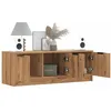 Image de vidaXL Meuble TV chÃªne artisanal 102x35x36,5 cm bois d'ingÃ©nierie