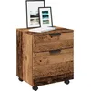 Image de vidaXL Classeur mobile roues vieux bois 45x38x54 cm bois d'ingÃ©nierie