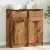 Image de vidaXL Buffets 2 pcs vieux bois 30x30x70 cm bois d'ingÃ©nierie