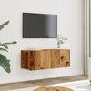 Image de vidaXL Meubles TV muraux 2 pcs vieux bois 80x30x30 cm