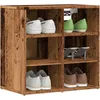 Image de vidaXL Armoire Ã  chaussures vieux bois 52x30x50 cm