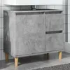 Image de vidaXL Armoire d'Ã©vier gris bÃ©ton 65x33x60 cm bois d'ingÃ©nierie