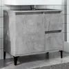 Image de vidaXL Armoire d'Ã©vier gris bÃ©ton 65x33x60 cm bois d'ingÃ©nierie