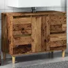 Image de vidaXL Armoire d'Ã©vier vieux bois 80x33x60 cm bois d'ingÃ©nierie