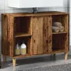 Image de vidaXL Armoire de salle de bain vieux bois 80x33x60 cm bois ingÃ©nierie