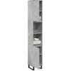 Image de vidaXL Armoire de salle de bain gris bÃ©ton 30x30x190 cm