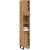 Image de vidaXL Armoire de salle de bain chÃªne artisanal 30x30x190 cm