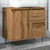 Image de Vidaxl Armoire De Lavabo De Salle De Bain ChÃªne Artisanal 65x33x60 Cm