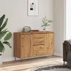 Image de vidaXL Buffet chÃªne artisanal 101,5x35x70 cm bois d'ingÃ©nierie