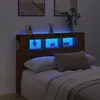 Image de Vidaxl TÃªte De Lit Ã Led ChÃªne Artisanal 140x18,5x103,5 Cm