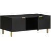 Image de vidaXL Table basse noir 100x54x40 cm bois d'ingÃ©nierie