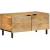 Image de vidaXL Table basse marron 80x50x40 cm bois de manguier massif