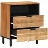 Image de Table De Chevet Vidaxl 50x33x62 Cm En Bois D'acacia Massif