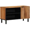 Image de Meuble Tv Vidaxl 80x31,5x46 Cm En Bois D'acacia Massif