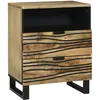 Image de Vidaxl Cabinet De Chevet 50x33x60 Cm Bois Massif De Manguier