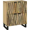 Image de Vidaxl Buffet 60x33,5x75 Cm En Bois Massif De Manguier Et Bois AgencÃ©