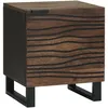 Image de Vidaxl Table De Chevet 40x33.5x46 Cm En Bois Massif De Noyer
