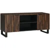 Image de Vidaxl Meuble Tv 105x33,5x46 Cm Bois De Noyer Massif