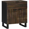 Image de Vidaxl Meuble De Chevet 50x33x60 Cm En Bois Massif De Noyer
