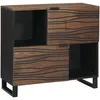 Image de Vidaxl Buffet 80x33.5x75 Cm Bois Massif Mangue