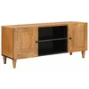 Image de vidaXL Meuble TV Marron clair 105 x 33 x 46 cm bois de manguier massif