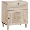 Image de vidaXL Table de chevet Beige 50 x 33 x 60 cm bois de manguier massif