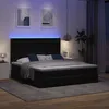 Image de VidaXL Cadre de lit ottoman avec matelas noir 200x200cm velours