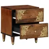 Image de vidaXL Cabinet de chevet Marron miel Bois massif de sheesham