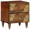 Image de Vidaxl Vasque De Chevet 2 Pcs 40x33,5x46 Cm En Bois De Manguier