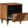 Image de Vidaxl Table De Chevet 40x33x46 Cm En Bois Massif De Mangue