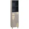 Image de vidaXL Buffet Gris 38 x 33.5 x 160 cm Bois de manguier massif