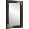 Image de vidaXL Miroir de salle de bain Noir et argent 70 x 50 x 2,5 cm