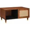 Image de vidaXL Tables basses avec Ã©tagÃ¨re Marron 80 x 50 x 40 cm