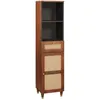 Image de vidaXL Buffet avec tiroir avec Ã©tagÃ¨re avec stockage avec porte Marron 38 x 33.5 x 160 cm