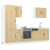 Image de vidaXL Ensemble d'armoires de cuisine 7 pcs Lucca bois d'ingÃ©nierie
