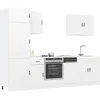 Image de vidaXL Ensemble d'armoires cuisine 7pcs Kalmar blanc bois d'ingÃ©nierie