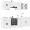 Image de vidaXL Ensemble d'armoires cuisine 8pcs Kalmar blanc bois d'ingÃ©nierie