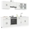 Image de vidaXL Ensemble d'armoires de cuisine 8 pcs Kalmar blanc brillant