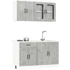 Image de vidaXL Ensemble d'armoires de cuisine 4 pcs Kalmar bois d'ingÃ©nierie