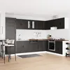 Image de Meuble de cuisine vidaXL """"Kalmar"""" avec doubles Ã©viers en bois d'ingÃ©nierie noir